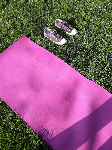 Outdoor yoga mat