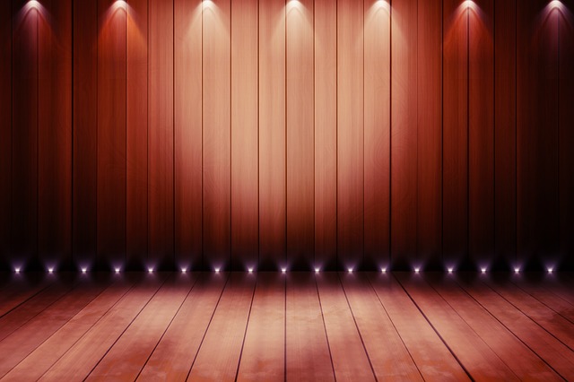 stage with lighting