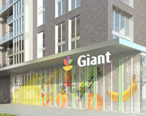 Rendering of Giant food store at Hodge on 7th