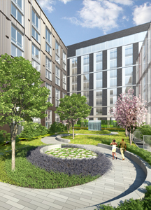Rendering of Hodge on 7th courtyard